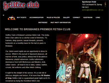 Tablet Screenshot of hellfireclub.com.au